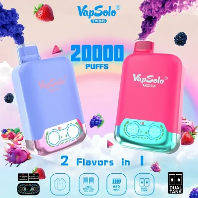 Qhov tseeb VapSolo Twins 20000 Review: Lub Dual Flavor Powerhouse?