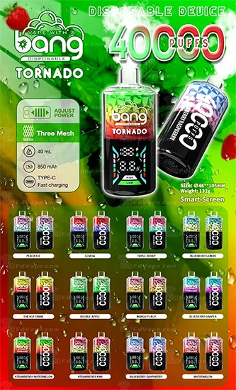 BANG Tornado 40000 40 k puffs pov tseg vapes