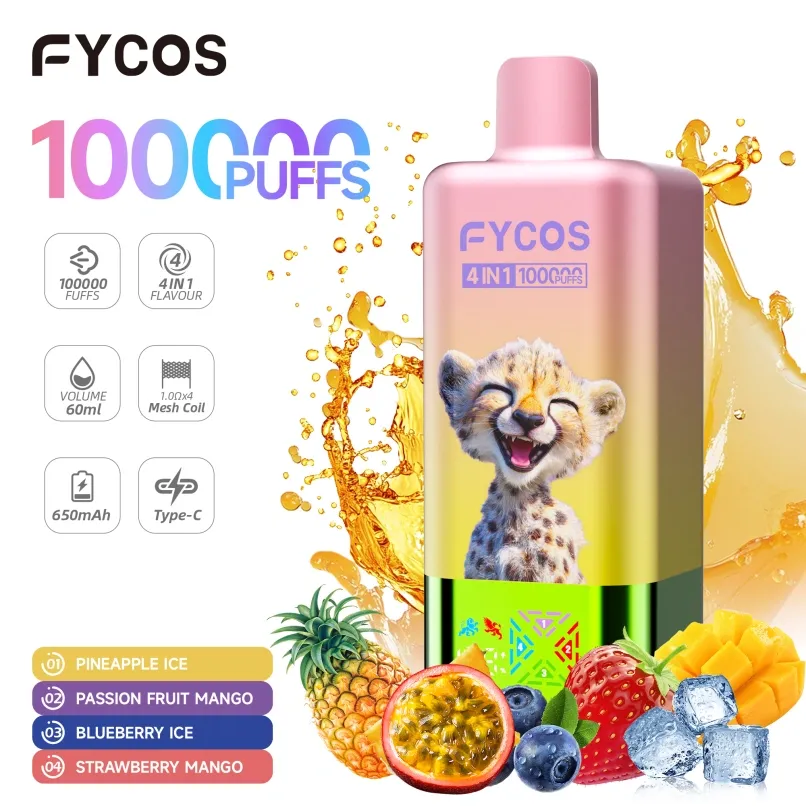 Fycos 100K Puffs 100000 4-in-1 Lag luam wholesale Disposable Vape: Ultimate B2B Specification Guide