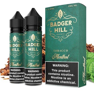 Menthol los ntawm Badger Hill Reserve 120ML