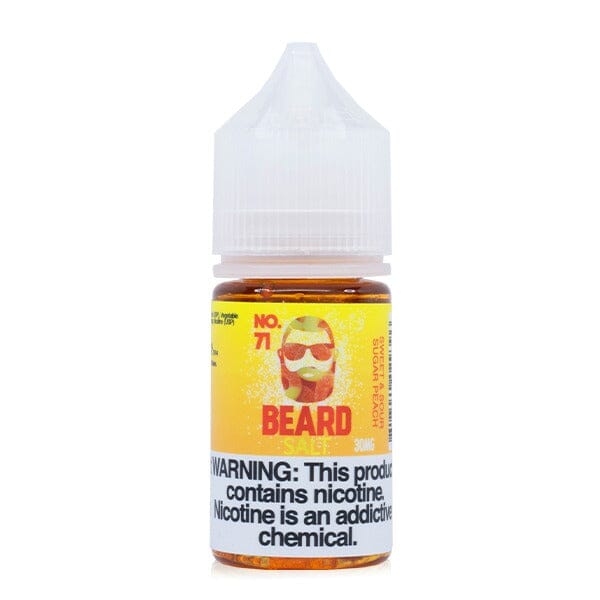 Qab zib thiab qaub Qab zib peach los ntawm beard salts 30ml